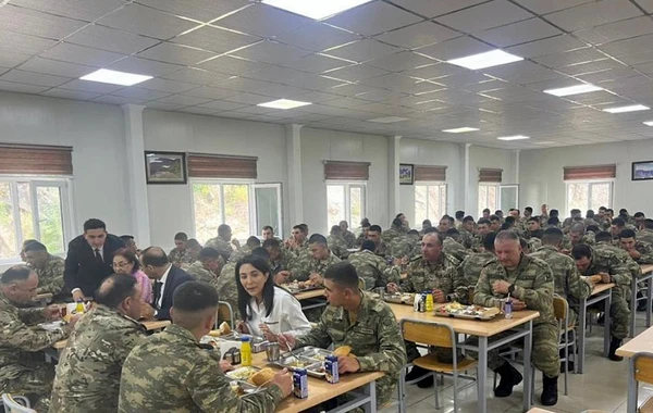 Ombudsman Aparatının nümayəndələri hərbi hissəni ziyarət ediblər - FOTO