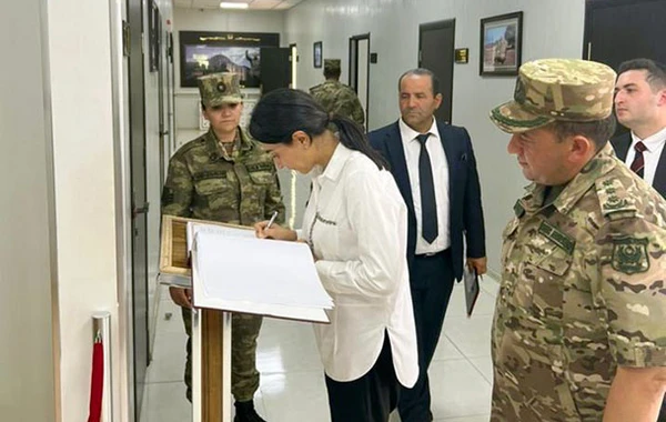 Ombudsman Aparatının nümayəndələri hərbi hissəni ziyarət ediblər - FOTO