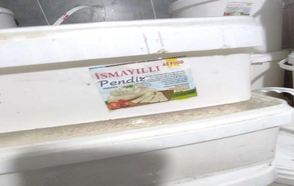 Bakıda qanunsuz fəaliyyət göstərən pendir anbarı aşkarlanıb - FOTO