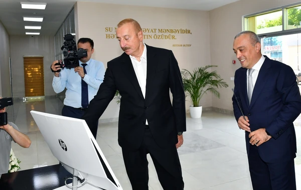 Qazax şəhərinin su təchizatı və kanalizasiya sistemləri istismara verilib - YENİLƏNİB - FOTO