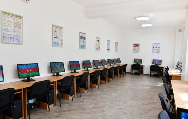 Şəmkirdə Məhəmməd Füzuli adına məktəb-liseyin yeni binasının açılışı olub - YENİLƏNİB - FOTO