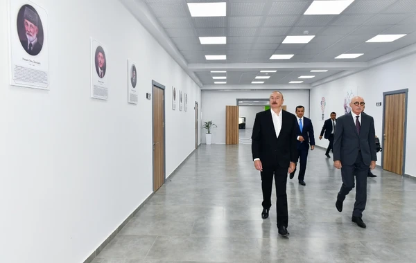 Şəmkirdə Məhəmməd Füzuli adına məktəb-liseyin yeni binasının açılışı olub - YENİLƏNİB - FOTO