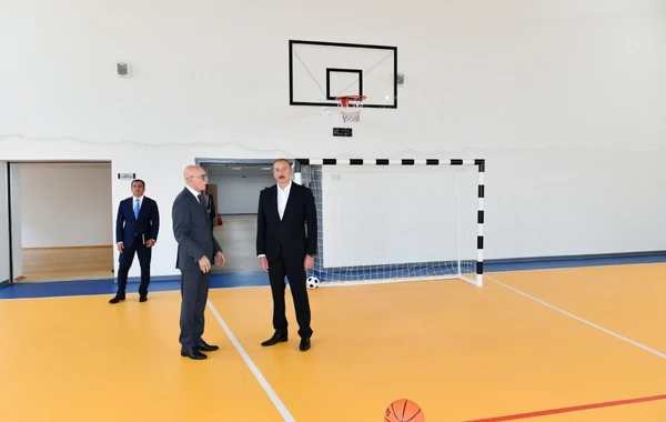 Şəmkirdə Məhəmməd Füzuli adına məktəb-liseyin yeni binasının açılışı olub - YENİLƏNİB - FOTO