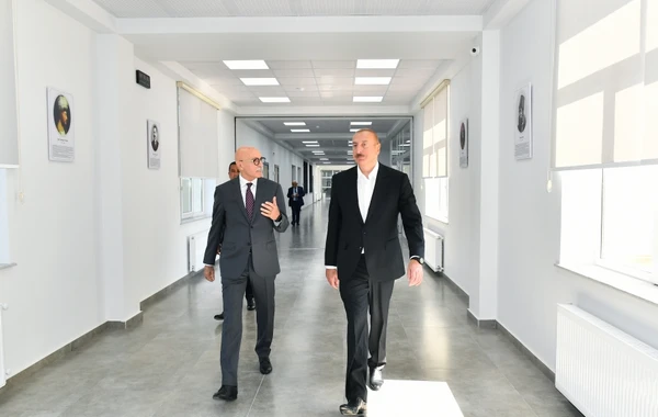 Şəmkirdə Məhəmməd Füzuli adına məktəb-liseyin yeni binasının açılışı olub - YENİLƏNİB - FOTO