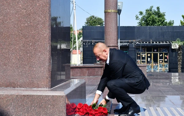 Prezident İlham Əliyev Şəmkir rayonuna səfər edib - FOTO