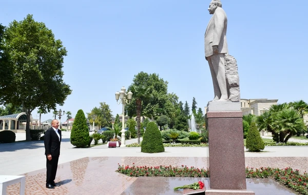 Президент Ильхам Алиев посетил Бардинский район - ФОТО
