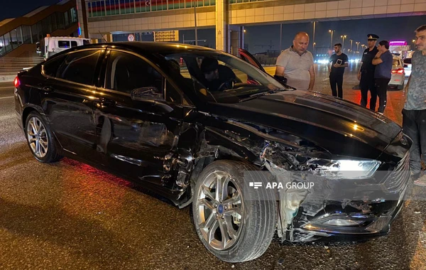 "Baku Bus"ın avtobusu ilə minik maşını toqquşub - FOTO