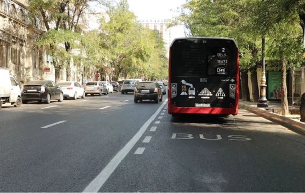 Paytaxtda yeni avtobus zolağı yaradılıb - FOTO