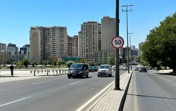 Daha 2 küçədə sürət həddi endirildi - FOTO