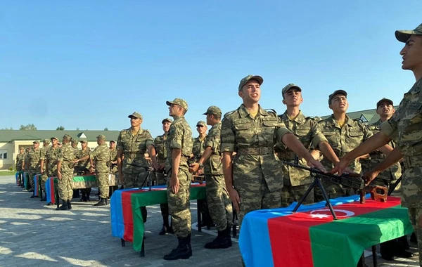 Azərbaycan Ordusunda gənc əsgərlərin andiçmə mərasimləri keçirilib - FOTO/VİDEO