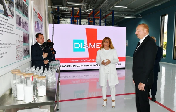 İlham Əliyev Bakıda “Diamed” dərman istehsalı zavodunun açılışında iştirak edib - FOTO