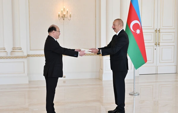 Prezident İlham Əliyev Koreyanın yeni səfirinin etimadnaməsini qəbul edib - FOTO