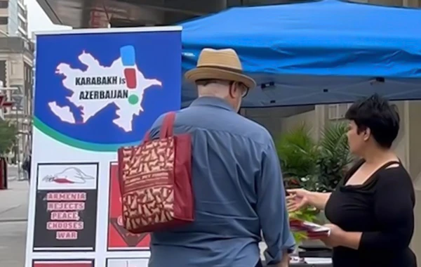 Azərbaycan icması Torontoda Ermənistanın təxribatlarına qarşı aksiya keçirib - FOTO