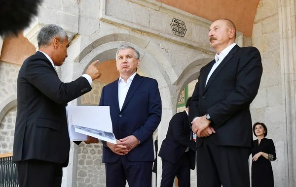 Azərbaycan ilə Özbəkistan prezidentləri və xanımları Şuşaya səfər ediblər - YENİLƏNİB - FOTO