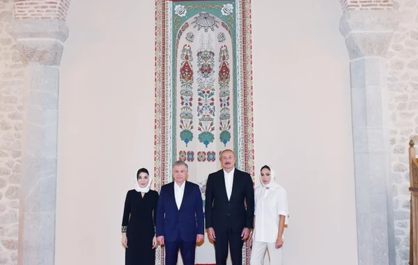 Azərbaycan ilə Özbəkistan prezidentləri və xanımları Şuşaya səfər ediblər - YENİLƏNİB - FOTO