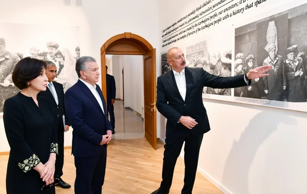 Azərbaycan ilə Özbəkistan prezidentləri və xanımları Şuşaya səfər ediblər - YENİLƏNİB - FOTO