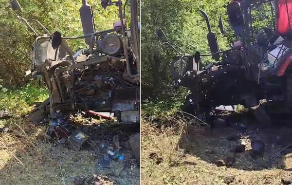 Xocalıda traktor minaya düşüb, xəsarət alan var - YENİLƏNİB - FOTO