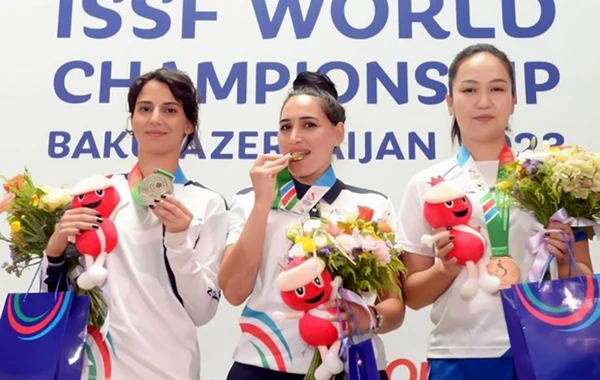 Azərbaycan atıcıları mükafatlandırılıblar - YENİLƏNİB - FOTO
