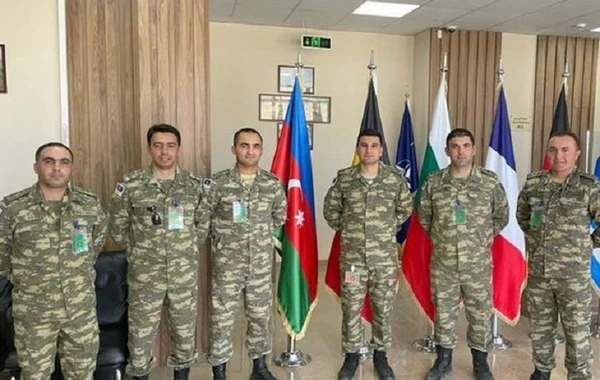 Военнослужащие азербайджанской армии принимают участие в международных учениях - ФОТО