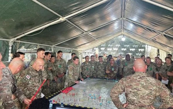 Военнослужащие азербайджанской армии принимают участие в международных учениях - ФОТО