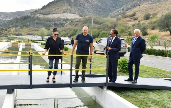 Laçın rayonunda “Həkəri Balıq Təsərrüfatı”nın açılışı olub - FOTO