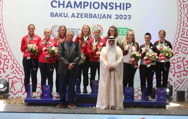 Dünya çempionatı: Ukraynadan olan atıcı qızıl medal qazanıb - FOTO