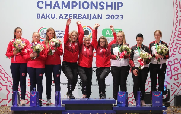Dünya çempionatı: Ukraynadan olan atıcı qızıl medal qazanıb - FOTO