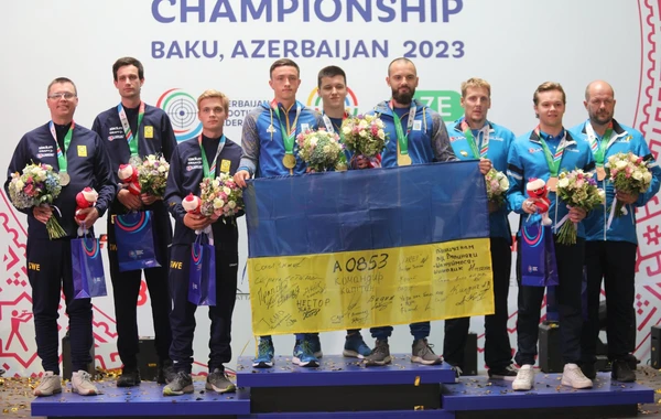 Dünya çempionatı: Ukraynadan olan atıcı qızıl medal qazanıb - FOTO