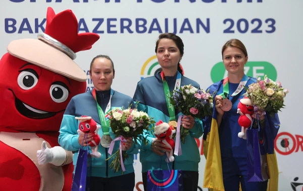 Dünya çempionatı: Ukraynadan olan atıcı qızıl medal qazanıb - FOTO