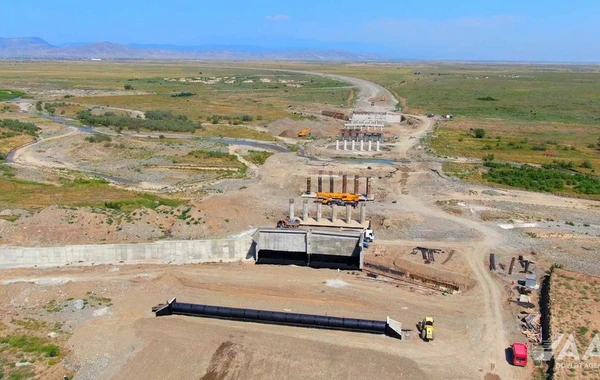 Ağdam-Füzuli avtomobil yolunun inşası sürətlə davam edir - FOTO/VİDEO