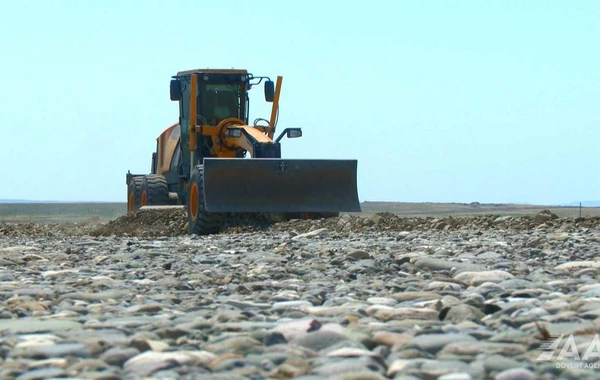 Ağdam-Füzuli avtomobil yolunun inşası sürətlə davam edir - FOTO/VİDEO
