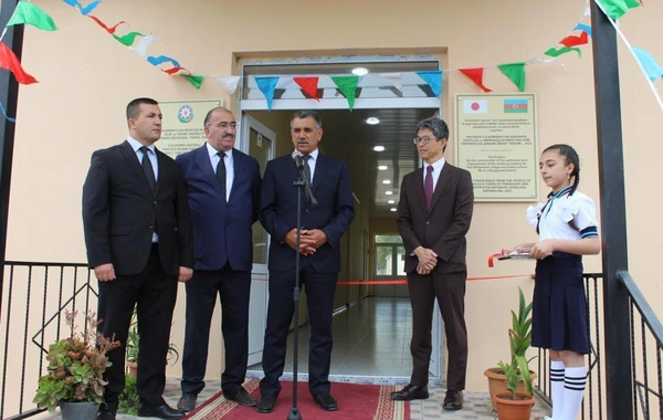 Yaponiyanın Yeni Xocavənd qəsəbə məktəbinin təmir və inşası ilə bağlı layihəsinin açılışı olub - FOTO