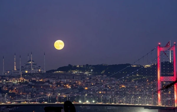 Ən böyük Super Ay İstanbulda belə göründü - FOTO