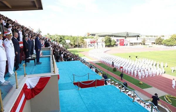 Zakir Həsənov Türkiyənin Hərbi Dənizçilik və Təyyarəçilik məktəblərinin buraxılış mərasimlərində iştirak edib - FOTO