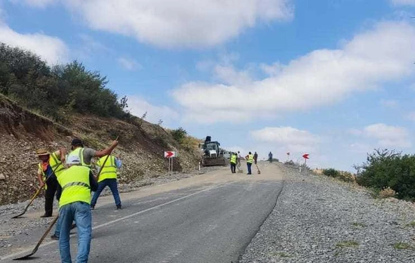 AAYDA: "Şəkidə selin yollarda yaratdığı fəsadlar aradan qaldırılıb" - FOTO