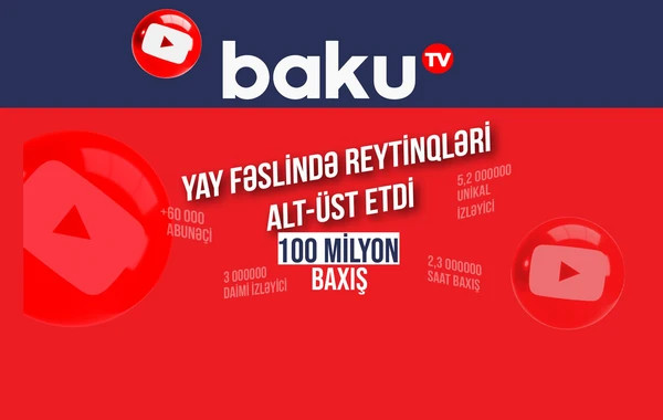 BAKU.TV-dən Yay rekordu - 100 milyon baxış - FOTO