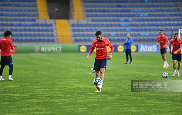 Azərbaycan millisi Belçika ilə oyun ərəfəsində son məşqinə çıxıb - FOTO