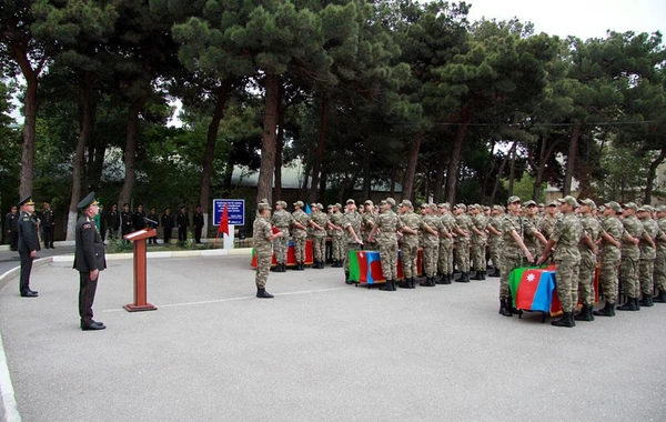 Hərbi təhsil müəssisələrində andiçmə mərasimləri keçirilib - FOTO