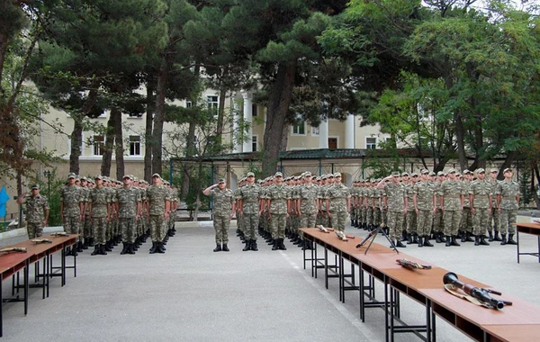 Hərbi təhsil müəssisələrində andiçmə mərasimləri keçirilib - FOTO