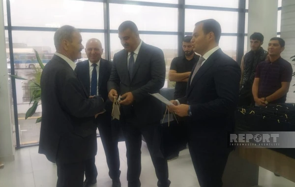 Семьям, вернувшимся в город Физули, вручены ключи от квартир - ОБНОВЛЕНО + ФОТО