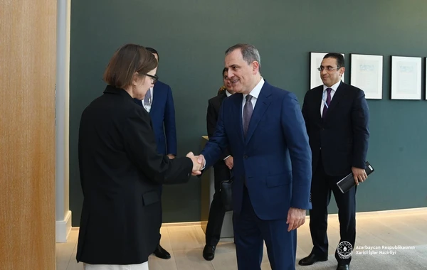 Ceyhun Bayramov BQXK prezidenti ilə görüşüb - FOTO