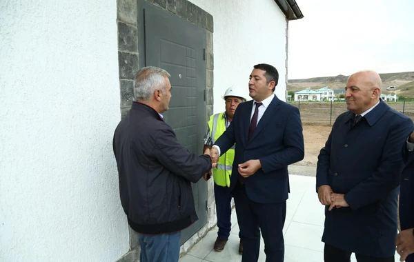 Ağalıda daha 25 ailəyə evlərinin açarları təqdim olunub - FOTO