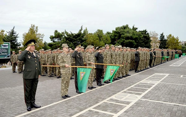 Hərbi liseydə andiçmə mərasimi keçirilib - FOTO