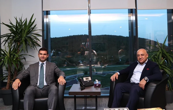 Orxan Məmmədov Türkiyə Futbol Federasiyasının prezidenti ilə görüşüb - FOTO