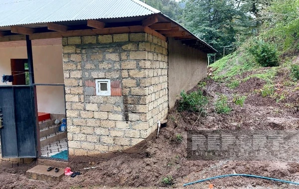 Astarada intensiv yağıntılar fəsadlar törədib: körpü dağılıb, ev qəzalı vəziyyətə düşüb - FOTO