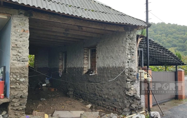 Yağış suyu Zaqatalada yaşayış evinin bir hissəsini dağıdıb - FOTO