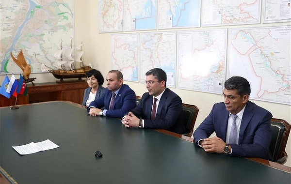 Azərbaycan nümayəndə heyəti Həştərxanda keçirilən VIII Xəzər Media Forumunda iştirak edib - FOTO