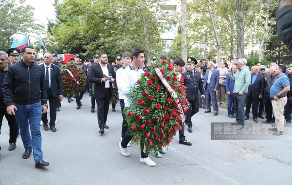 Erməni terroru nəticəsində həlak olan polis serjantı dəfn olunub - FOTO - YENİLƏNİB 2