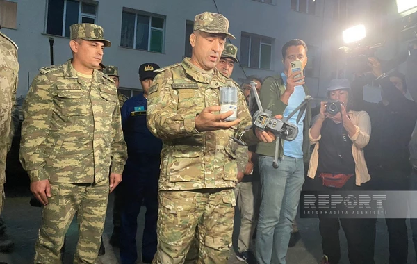 Şuşa ətrafında Ermənistan silahlı birləşmələrinə məxsus kvadrokopter müsadirə edilib - FOTO