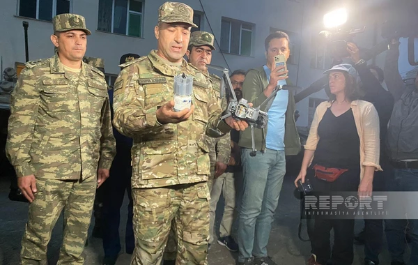 Şuşa ətrafında Ermənistan silahlı birləşmələrinə məxsus kvadrokopter müsadirə edilib - FOTO
